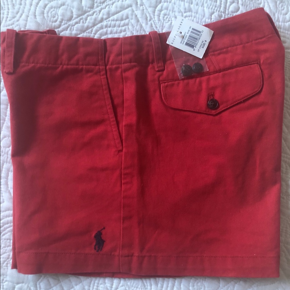 Ralph Lauren polo shorts Red NWT
